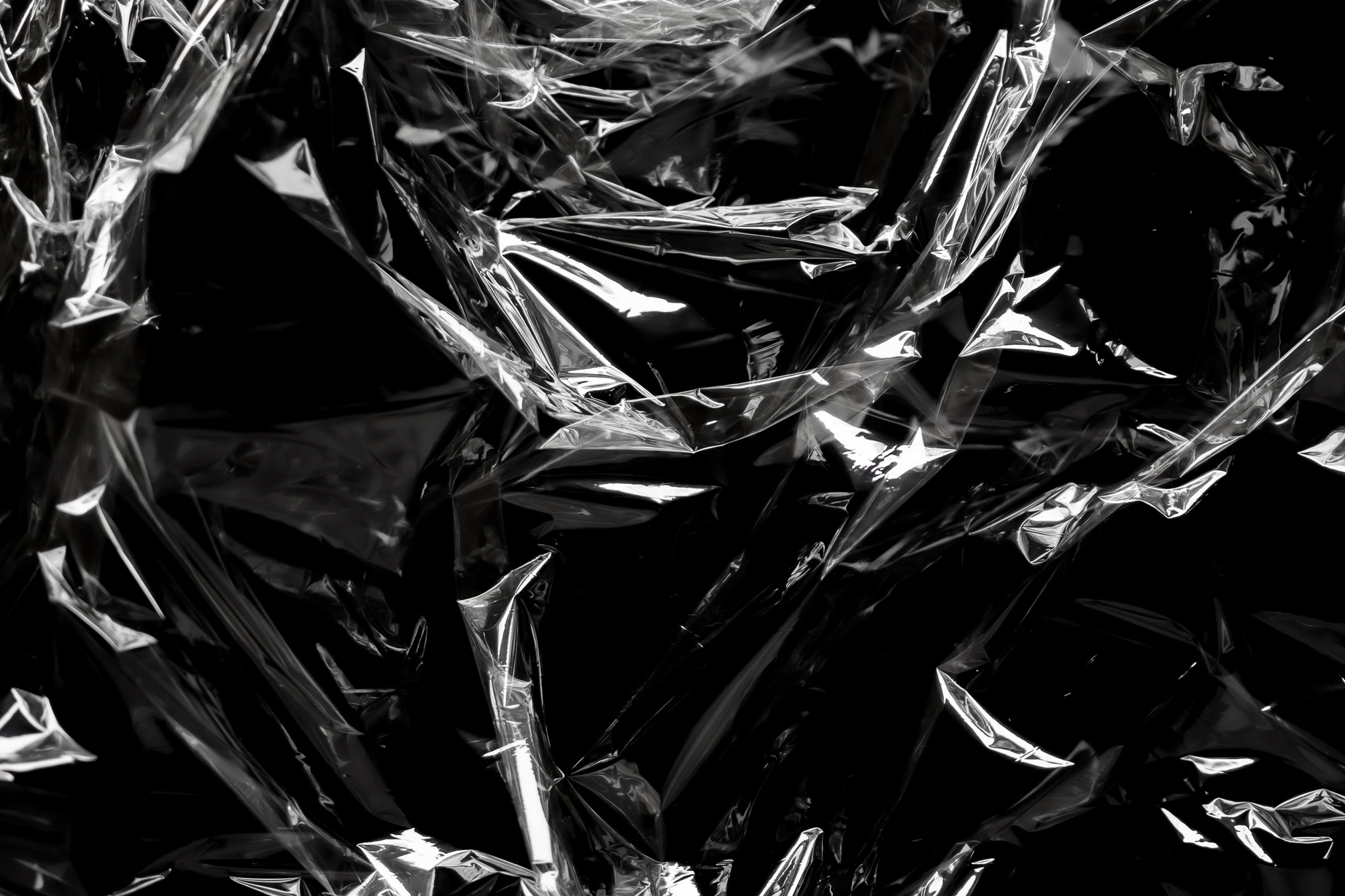 transparent plastic film wrap overlay texture background